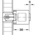 Symo3000 Housing Adaptor w Plt Zinc Alloy MNP - view 5