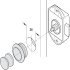 PushButton Lock BS25mm Plastic Brown - view 4