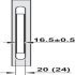 Dialock DT700/710 Mortice DR In Stainless Steel Polished Brass - view 2