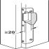 Dialock DT700/710 Mortice DR In Stainless Steel Polished Brass - view 3