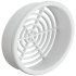 Vent Trim Rectangle D65mm Plastic White - view 3