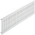Ventilation Grille Phillips Sqr 100x500mm Anodised Silver Fire Rated 575.27.934