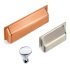 Pearl Knob Zinc Alloy Sat Nickel 28x18x22mm - view 2