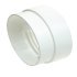 Manrose 150mm T.Hose Conn PVC Wht Male 565.30.875