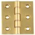 Butt Hinge DPBW Sqr 76x50mm Brass CP 926.83.232