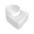 Manrose 150mm 90D Bend FR PVC Grey 565.30.823