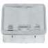 Cable Outlet Rect 98x242mm Plastic Brown 429.99.173
