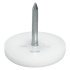 Pin Type Glide D18mm Plastic Wht 650.02.190