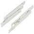 Roller Drawer Runner Base Full 50kg 350mm Wht 423.46.736
