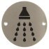Graphic Sign D76mm-Shower SSS/Black 987.15.900