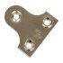 Mirror Plate 38x38mm Steel Brass 291.06.501