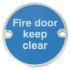 Sign D76mm-Fire door keep clear PAA 987.16.139