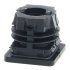 Square Plug 25x25mm w M10 Int Thr Plastic Black 652.11.627