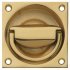 Flush Ring Pull Handle 65x65mm Brass SN 901.03.906