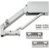 Door Open Mech SC 450mm 16kg Steel Aluminium Col 407.32.906