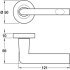 Gilman Lever Hdls/Rose D50mm Zinc Alloy SN - view 2