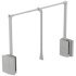 2004 WithRobe Pull Rail 770-1200mm Aluminium/Grey 805.20.557
