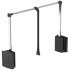 2004 WithRobe Pull Rail 440-610mm Black/Chrome 805.20.024