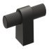 Salzano T Knob Aluminium Matte Black 55x19mm 105.07.040