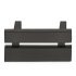 Split Pull Handle Zinc Alloy Matte Black 128mm Fixing Centres 106.70.480