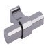 Tiberius T Knob Aluminium Black Nlk 60x36mm 112.85.095