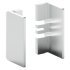 Gola System C+ Profile Trim Caps (Pr) Aluminium Wht 126.36.987