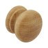 Turned EndGrain Knob Unfin Oak D49x40mm 195.77.403