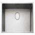 Rectangle Kube KUBE70 1.0B Sink UH Stainless Steel 565.60.411