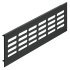 Ventilation Grille Rectangle 130x1000mm Aluminium Black 9005 575.20.545
