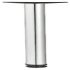 Leg w Adj D60x710mm Plastic Black/Steel Polished Chrome 635.24.274