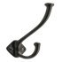 Allia Hat+Coat Hook 160x40x70mm C.Iron 842.13.301