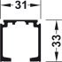 Slido D-Fo21 50B Sgl Trk 2m Aluminium Black 940.43.661
