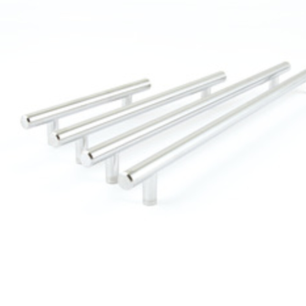 Beswick Bar Handle Steel/Brs PC D12mm 96mm Fixing Centres