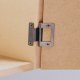 Cranked Flush Hinge 15-19mm 50mm Steel Bright Zinc Plated