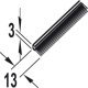 Slido D-Li12 50/120F Brush Seal Plastic 3.0m