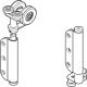 HafeleFld 100U End Hanger Std Set LH SSS