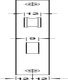 Startec Mort Bath Lock Square 55/84mm SSS