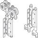 HafeleFld 100U End Hanger Set 316 GSS