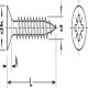 Hospa Screw Ful Countersunk PZ2 D4.0x25mm Brn