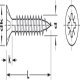 Spax Screw Ful Countersunk PZ2 D4.0x60mm Yellow Zinc
