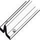Straightaway 700 Bottom Track 2.1m Stainless Steel