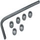 6x Grub Screws + Allen Key Steel