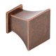 Augusta Knob+BP Zinc Alloy Antique Copper 30x30mm