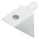 Shelf Support D4.5mm Plug Plastic White