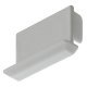 Loox5 1193 Profile Rectangle Endcaps Plastic Silver