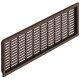 Ventilation Grille Rectangle 227x68mm Plastic Brown