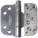 3D Adjustable Door Hinge - 92 x 92 x 14/2.7mm - Chrome