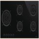Smeg DSN PV695LCNR Hob Gas/Gls 5Z Black