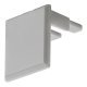 Loox5 2192 Profile SM Endcaps Rec Plastic Silver