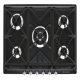 Smeg Vic SR975NGH Hob Gas 5Z Black/Stainless Steel